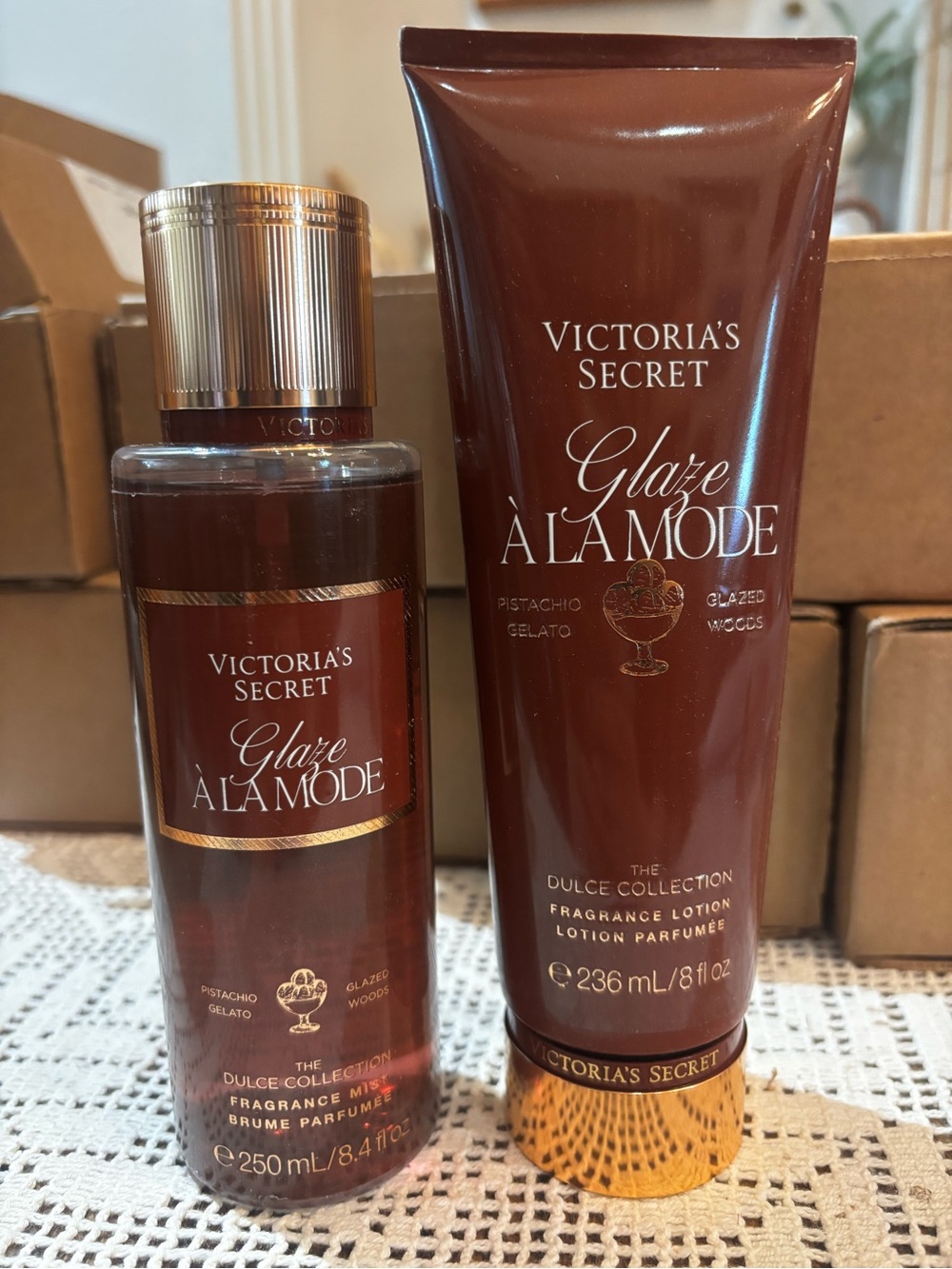 (Inventory 61) Victorias Secret Glaze A La Mode set
